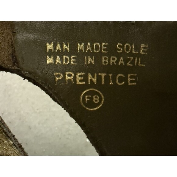 Vintage Nine and Co Brown Leather Strappy Sandals Women Size 7 Buckle Prentice - Picture 9 of 15